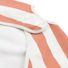 Load image into Gallery viewer, Sleeved Pocket Bib Stripes - NorishorBaby BibsSleeved Pocket Bib Stripes