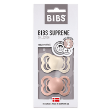 Load image into Gallery viewer, Bibs Supreme Twin Pack Size 2 – Ivory/Blush - NorishorBaby BibsBibs Supreme Twin Pack Size 2 – Ivory/Blush