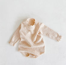 Load image into Gallery viewer, Pointelle Knit Baby  Romper