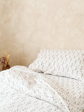 Load image into Gallery viewer, Botanical muslin duvet cover set cotbed kids