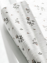 Load image into Gallery viewer, Muslin Cotton Fitted Cotbed Sheet - Jasmine Rose