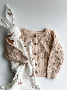 Baby Knit Cardigan - Peach