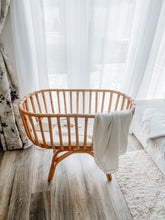 Load image into Gallery viewer, Organic Baby Blanket - Milk White - Scallop Edge - NorishorOrganic Baby Blanket - Milk White - Scallop Edge