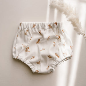 Toddler White Floral Bloomers