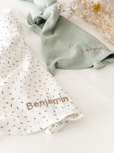 Load image into Gallery viewer, Baby Comforter - Oat / Small Leaves