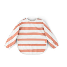 Load image into Gallery viewer, Sleeved Pocket Bib Stripes - NorishorBaby BibsSleeved Pocket Bib Stripes