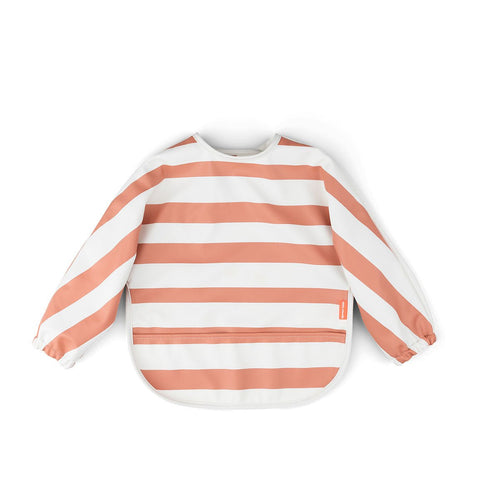 Sleeved Pocket Bib Stripes - NorishorBaby BibsSleeved Pocket Bib Stripes