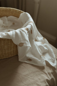 Baby Blanket -  Muslin Swaddle - Lemons