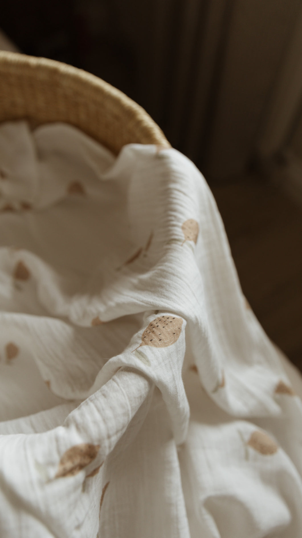 Baby Blanket -  Muslin Swaddle - Lemons