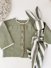 Load image into Gallery viewer, Baby Knit Cardigan - Sage Green