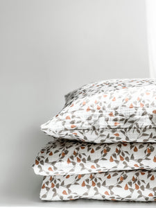 Muslin Cotbed Duvet Set - Forest Pears