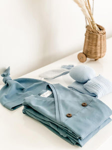 Organic Baby Knotted Gown - NorishorOrganic Baby Knotted Gown