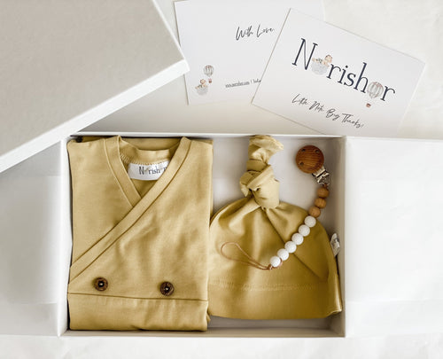Organic Cotton Unisex Baby Gift Set - NorishorOrganic Cotton Unisex Baby Gift Set