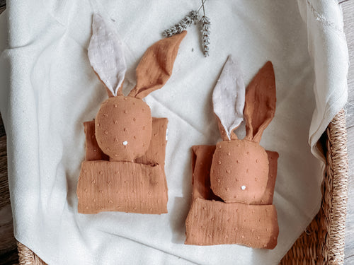 personalised baby bunny comforter set 