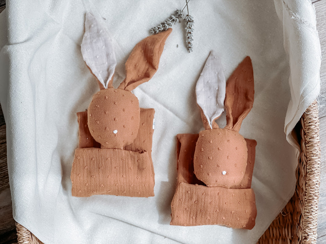 personalised baby bunny comforter set 