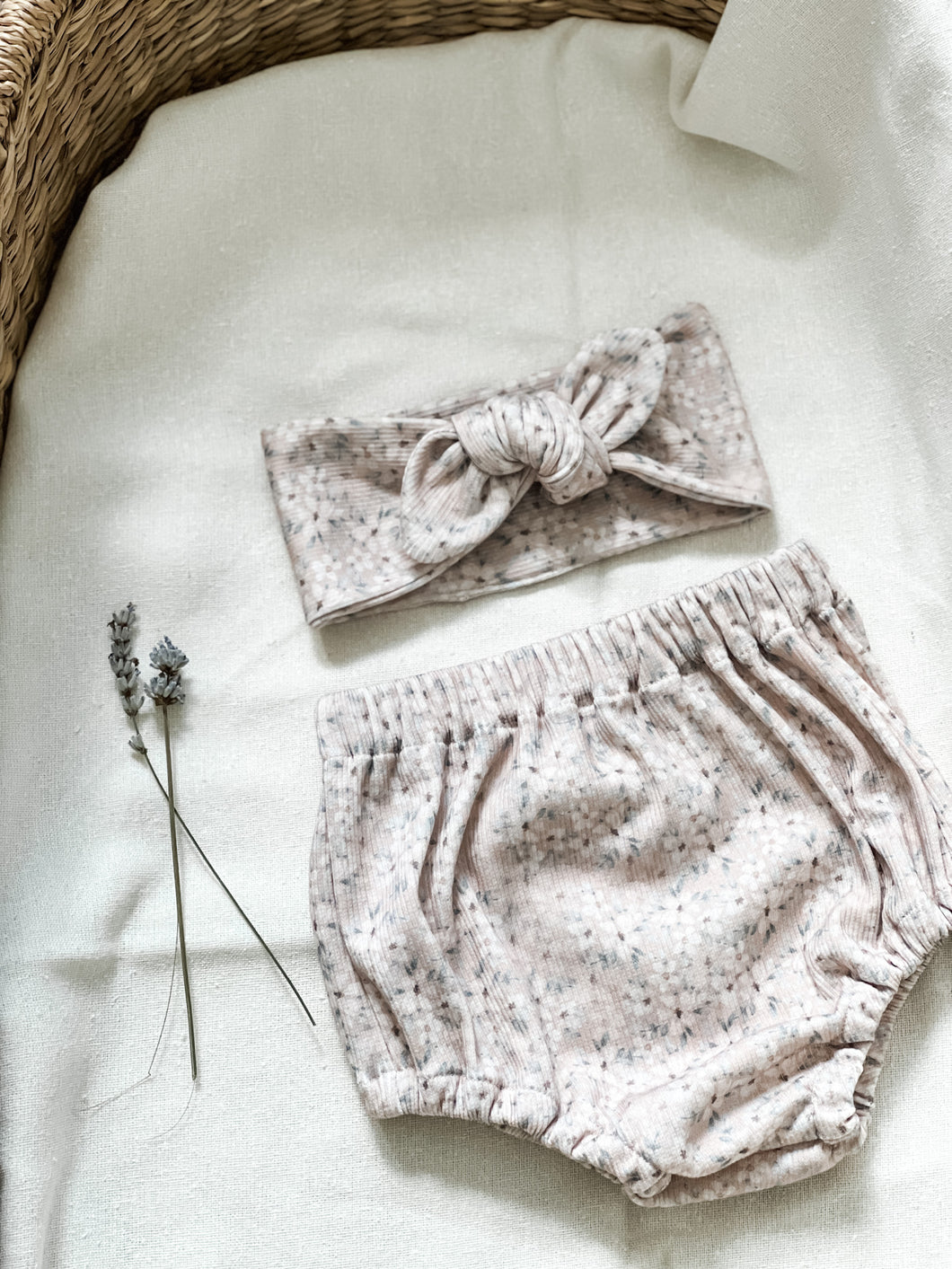 Baby Pink Floral Bloomers