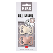 Load image into Gallery viewer, Bibs Supreme Twin Pack Size 2 – Ivory/Blush - Norishor
