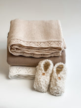 Load image into Gallery viewer, Organic Baby Blanket - Mushroom Melange - Leaves Edge